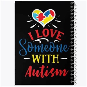 دفتر شطرنجی 50 برگ خندالو طرح اتیسم Autism کد 26717