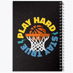 دفتر شطرنجی 50 برگ خندالو طرح بسکتبال Basketball کد 26456