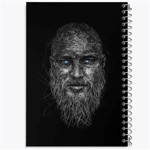 دفتر شطرنجی 50 برگ خندالو طرح رگنار سریال وایکینگ ها Vikings کد 29117