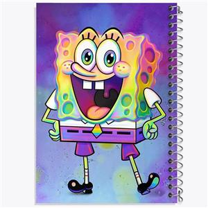 دفتر شطرنجی 50 برگ خندالو طرح باب اسفنجی کد 24706