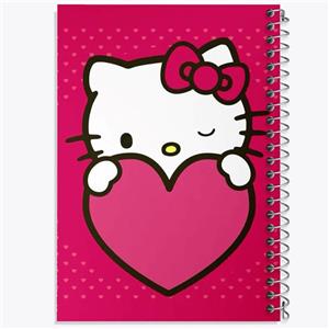 دفتر شطرنجی 50 برگ خندالو طرح هلو کیتی Hello Kitty کد 2491 