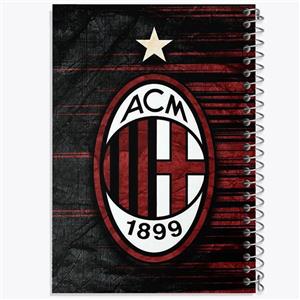 دفتر شطرنجی 50 برگ خندالو طرح باشگاه آث میلان کد 27264