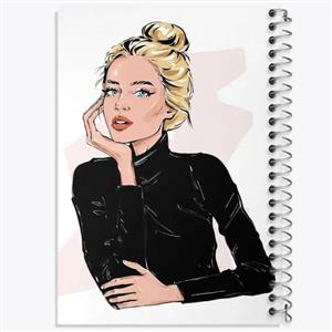 دفتر شطرنجی 50 برگ خندالو طرح دختر قوی Girl Power کد 28958