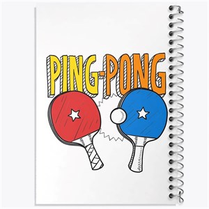 دفتر شطرنجی 50 برگ خندالو طرح پینگ پنگ Ping Pong کد 27987