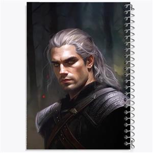 دفتر شطرنجی 50 برگ خندالو طرح سریال ویچر Witcher کد 27422