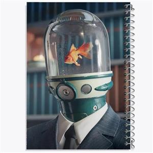 دفتر شطرنجی 50 برگ خندالو طرح سریال آکادمی آمبرلا The Umberella Academy کد 28549