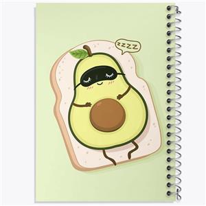 دفتر شطرنجی 50 برگ خندالو طرح آووکادو کد 29574