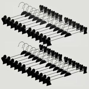 چوب لباسی مدل دوگیره شلوار کد 102 بسته 24 عددی