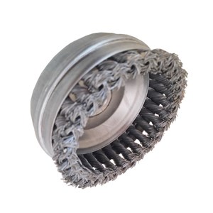 فرچه سیمی کاسه ای صنعت براش مدل AT - 9125 سایز 125 میلی متر