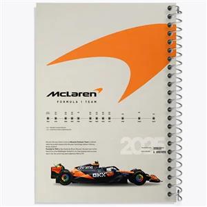 دفتر شطرنجی 50 برگ خندالو طرح مک لارن Mclaren کد 30771