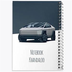 دفتر شطرنجی 50 برگ خندالو طرح تسلا tesla کد 30708