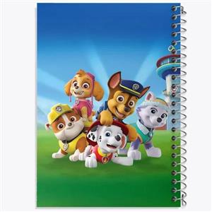 دفتر شطرنجی 50 برگ خندالو طرح سگ های نگهبان Paw Patrol کد 3127