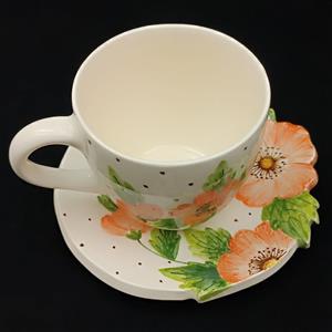 ست فنجان و نعلبکی سرامیکی هیوا مدل اطلسی کد 15550790