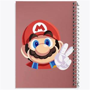 دفتر شطرنجی 50 برگ خندالو طرح سوپر ماریو کد 30423