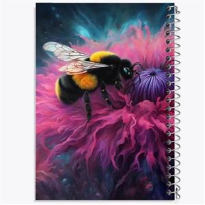 دفتر شطرنجی 50 برگ خندالو طرح زنبور کد 5074