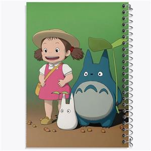دفتر شطرنجی 50 برگ خندالو طرح انیمه توتورو Totoro کد 4540