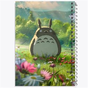 دفتر شطرنجی 50 برگ خندالو طرح انیمه توتورو Totoro کد 4540