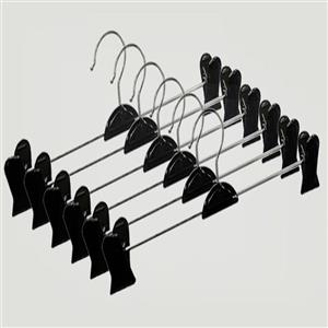 چوب لباسی مدل دوگیره شلوار کد 102 بسته 6 عددی