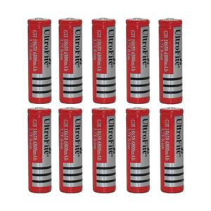 باتری لیتیوم-یون قابل شارژ اولترا فایت مدل OL-18650 ظرفیت6800 میلی آمپر ساعت بسته 10 عددی