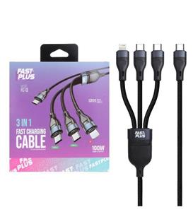 کابل تبدیل USB-C به لایتنینگ / USB-C  فست پلاس مدل FC-13 طول 1.2 متر