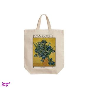ساک خرید ترمه طراحان ایده مدل زنبق ها از ونگوگ کد art029 - s