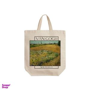 ساک خرید ترمه طراحان ایده مدل مزرعه گندم از ونگوگ کد art002 - s