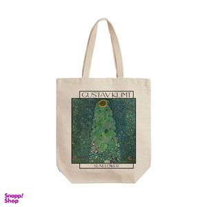 ساک خرید ترمه طراحان ایده مدل گل آفتابگردان از کلیمت کد art0103 - L