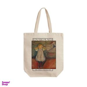 ساک خرید ترمه طراحان ایده مدل کودک و مرگ از ادوارد مونک کد art0115 - L
