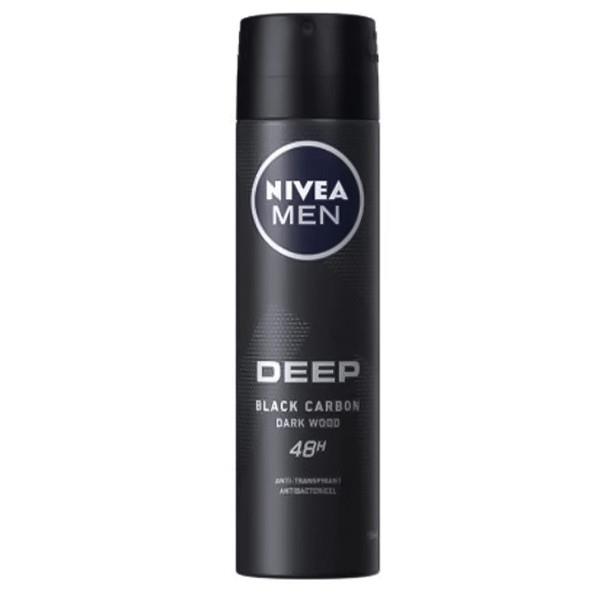 اسپری مردانه دیپ بلک کربن نیوآ Deep Black Carbon NIVEA