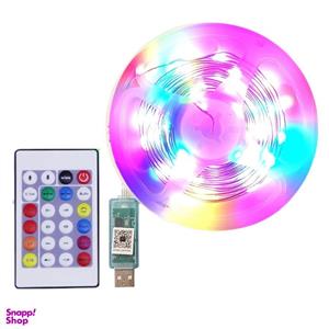 ریسه ال ای دی مدل فول کالر هوشمند بلوتوثی کد RGB IC usb 5v طول 5 متر