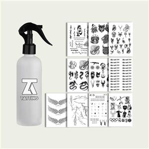 تتو موقت مدل مردانه مجموعه 400 عددی  به همراه اسپری تتو موقت