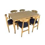 میز و صندلی ناهارخوری 6 نفره گالری چوب آشنایی مدل Khod-Van-Mehr