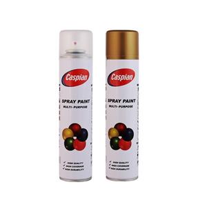 اسپری رنگ طلایی و کلرشفاف کاسپین مدل cas2 حجم 300 میلی لیتر