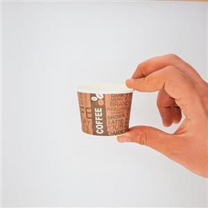 لیوان یکبار مصرف مدل شات قهوه دبل 120cc مجموعه 50 عددی