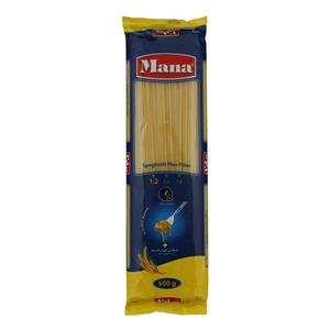 اسپاگتی فیبر گندم مانا مقدار 500 گرم Mana Spaghetti Plus Fiber g 