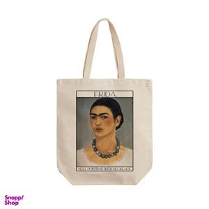 ساک خرید ترمه طراحان ایده مدل خودنگار با گردنبند از فریدا کد art0144 - L