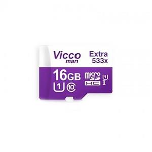 مموری 16 گیگ Vicco Extra 533X man VICCOMAN microSDHC 16GB Class10UHS I U1 80 MB S 