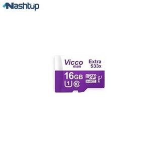 مموری 16 گیگ Vicco Extra 533X man VICCOMAN microSDHC 16GB Class10UHS I U1 80 MB S 