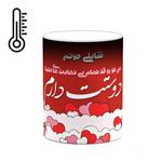 ماگ حرارتی کاکتی طرح اسم شایلی مدل عاشقانه کد mgn81794