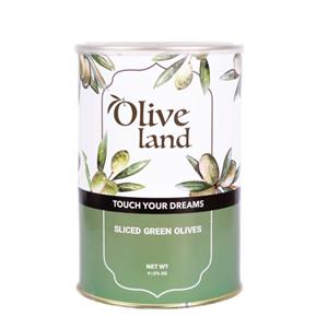 زیتون سبز اسلایس الیو لند - 4000 گرم