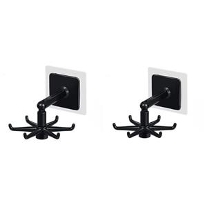 قلاب آویز آشپزخانه مدل دیواری چرخان کد 2901 مجموعه 2 عددی