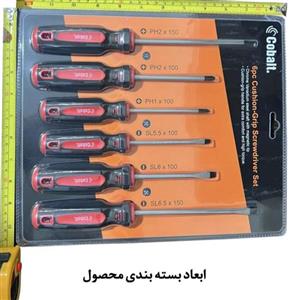 پیچ گوشتی کبالت کد 010 مجموعه 6 عددی