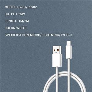 کابل تبدیل USB به لایتنینگ الدینو مدل LS901 طول 1 متر