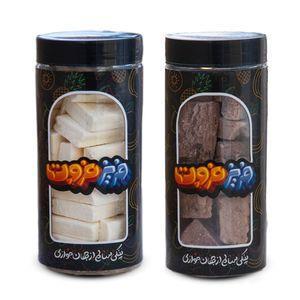 بستنی خشک نوتلا و کره گردو پفکی فریزفروت - 320 گرم بسته 2 عددی