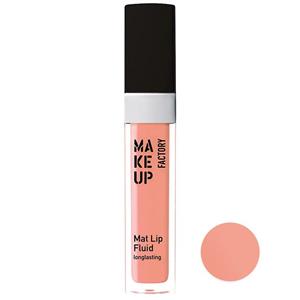 رژ لب مایع میکاپ فکتوری مدل Matt Fluid شماره 12 Makeup Factory Lip Gloss 