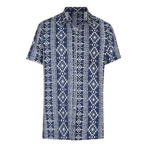 پیراهن آستین کوتاه مردانه لیبن اس مدل 0014 رنگ آبی