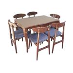 میز و صندلی ناهارخوری 6 نفره گالری چوب آشنایی مدل Gh-Van-Mah6