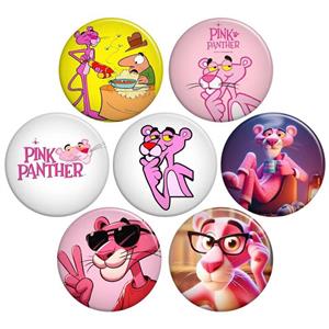 پیکسل گالری باجو طرح انیمیشن پلنگ صورتی کد pink panther 6 مجموعه 7 عددی 