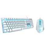 ست گیمینگ رایکو مدل T28 کد 2024-WHITE BLUE