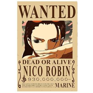 پوستر مدل تحت تعقیب انیمه وان پیس One piece طرح نیکو روبین Nico Robin کد 922